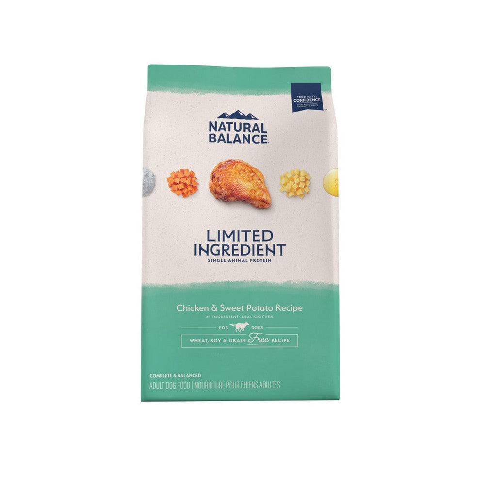 Natural Balance Pet Foods, Natural Balance Pet Foods L.I.D. Adult Dry Dog Food, Chicken & Sweet Potato,  4 Lbs