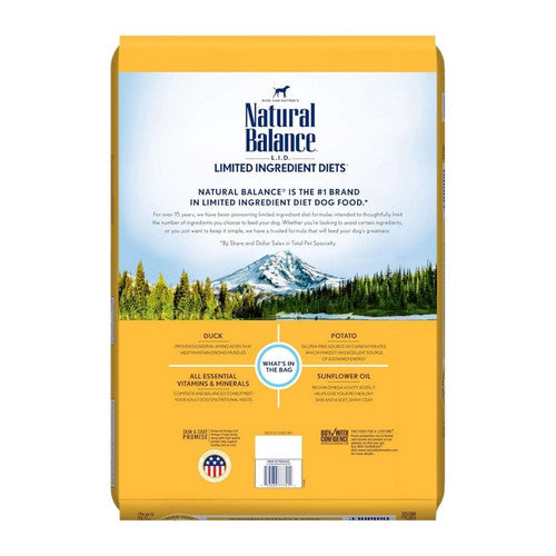 Natural Balance Pet Foods, Natural Balance Pet Foods Limited Ingredient Reserve Grain Free, Duck & Potato,  12 Lbs