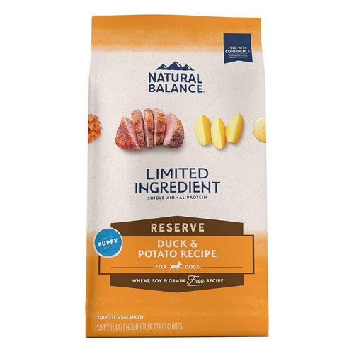 Natural Balance Pet Foods, Natural Balance Pet Foods Limited Ingredient Reserve Grain Free Puppy Dry Dog Food, Duck & Potato,  12 Lbs