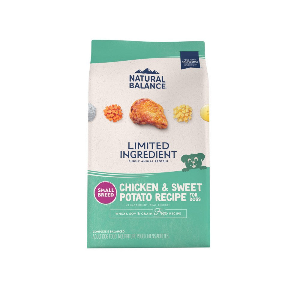 Natural Balance Pet Foods, Natural Balance Pet Foods Limited Ingredient Grain Free Small Breed Dry Dog Food, Chicken & Sweet Potato,  4 Lbs