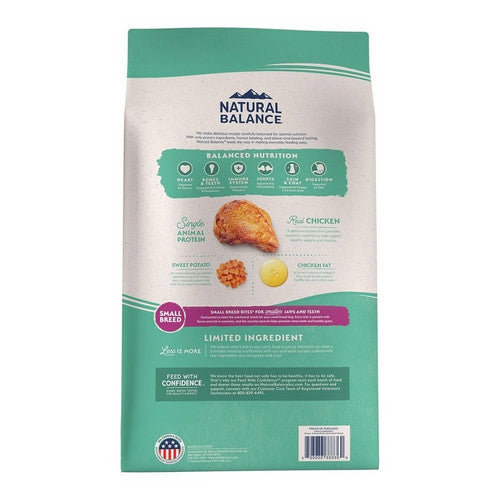 Natural Balance Pet Foods, Natural Balance Pet Foods Limited Ingredient Grain Free Small Breed Dry Dog Food, Chicken & Sweet Potato,  12 Lbs