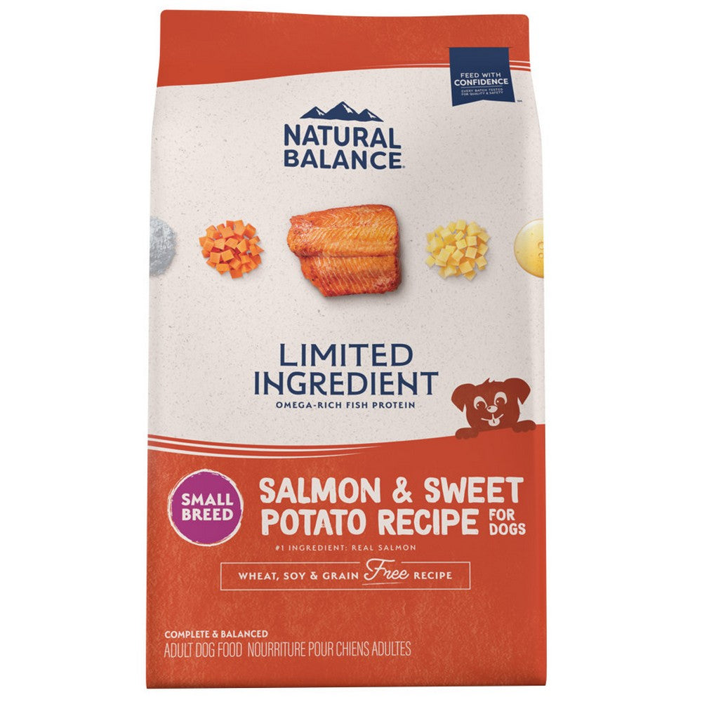 Natural Balance Pet Foods, Natural Balance Pet Foods Limited Ingredient Grain Free Small Breed Dry Dog Food, Salmon & Sweet Potato,  4 Lbs