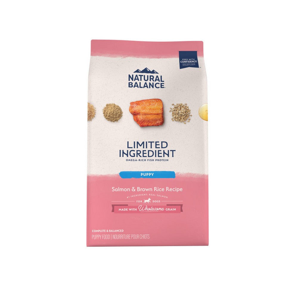 Natural Balance Pet Foods, Natural Balance Pet Foods Limited Ingredient Puppy Dry Dog Food, Salmon & Brown Rice,  24 Lbs