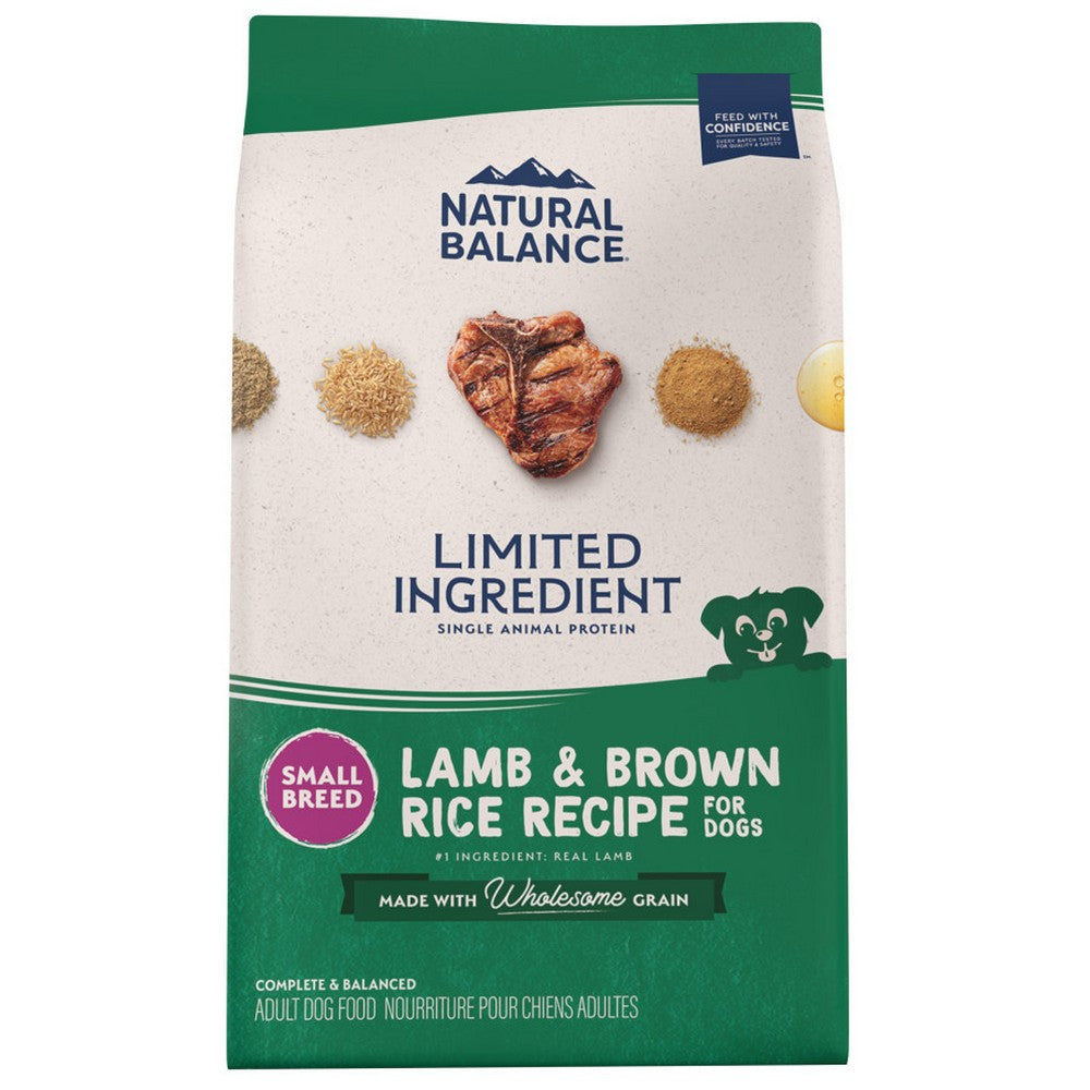 Natural Balance Pet Foods, Natural Balance Pet Foods Limited Ingredient Small Breed Dry Dog Food, Lamb & Brown Rice,  12 Lbs