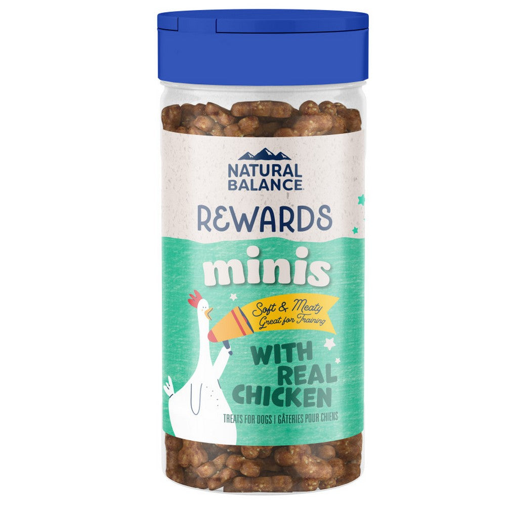 Natural Balance Pet Foods, Natural Balance Pet Foods Rewards Minis Soft & Meaty Dog Treats, Chicken,  5.3 Ounces
