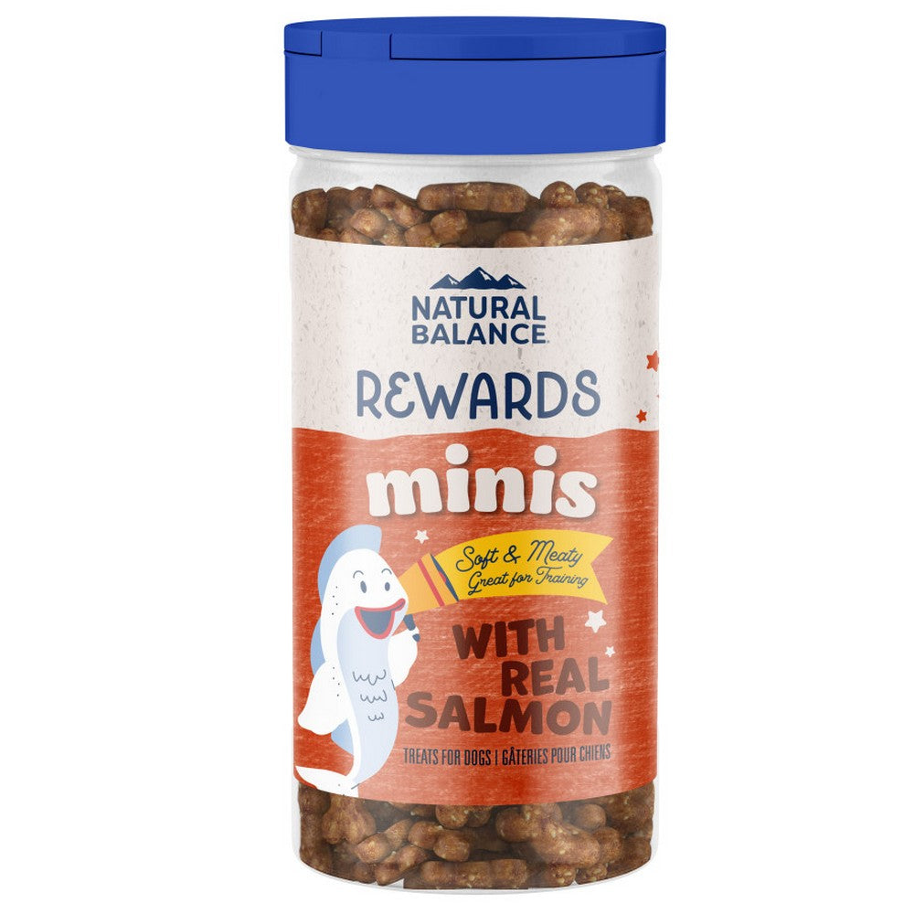 Natural Balance Pet Foods, Natural Balance Pet Foods Rewards Minis Soft & Meaty Dog Treats, Salmon,  5.3 Ounces