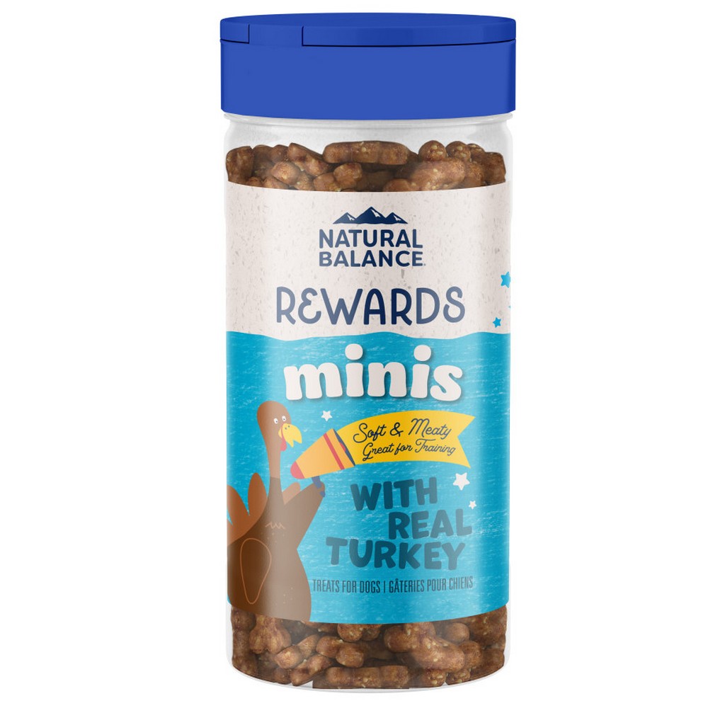 Natural Balance Pet Foods, Natural Balance Pet Foods Rewards Minis Soft & Meaty Dog Treats, Turkey,  5.3 Ounces