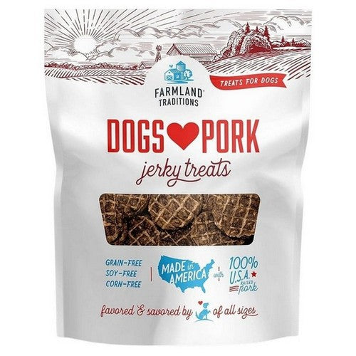 Farmland Traditions, Farmland Traditions Dogs Love Pork Jerky Dog Treats, 40 Ounces