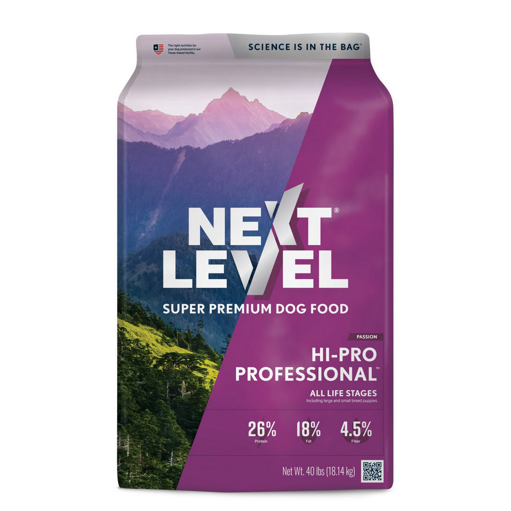 Next Level Hi-Pro Professional All Life Stages Dry Dog Food 40 Lbs by Next Level