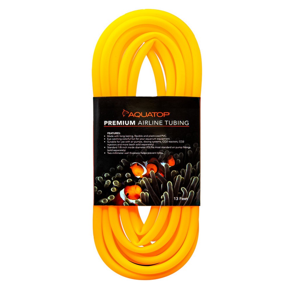Aquatop, Aquatop Airline Tubing, Neon Orange,  13 Feet