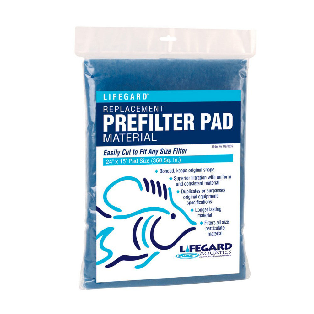 Lifegard Aquatics Replacement Prefilter Pad 1 Each / 2 Feet X 90 Feet, Blue by Lifegard Aquatics