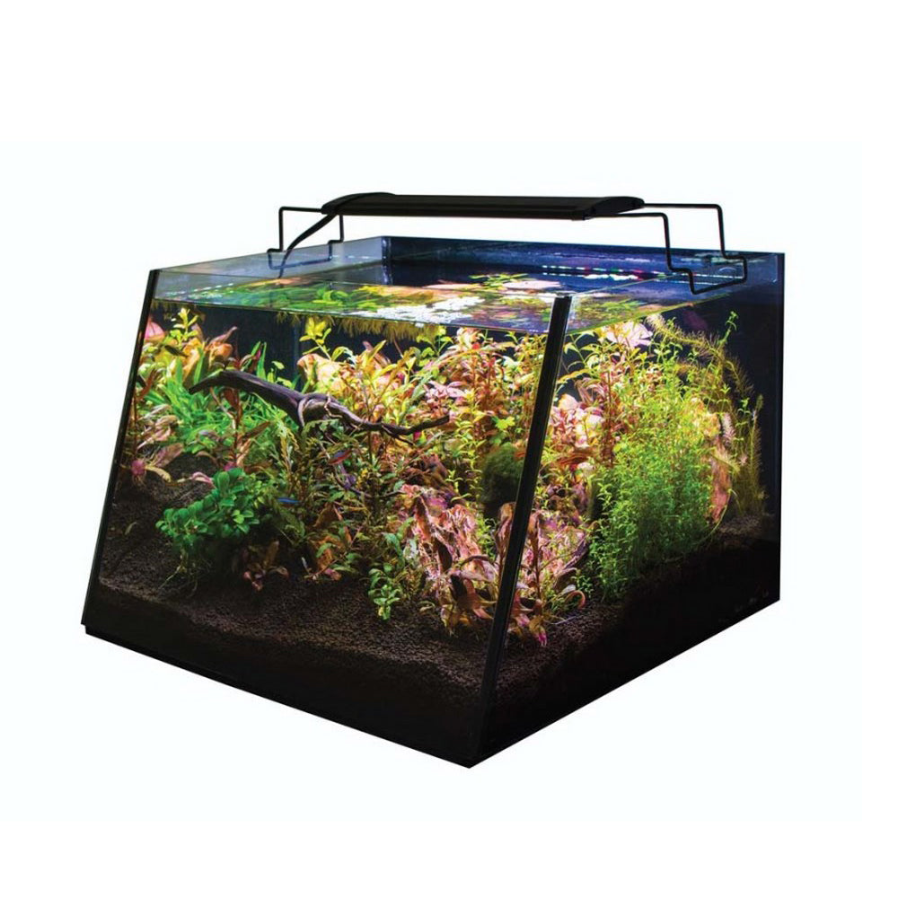 Lifegard Aquatics Full-View Aquarium with Built-in Back Filter Complete Kit 1 Each / 7 Gallons/ Black, Clear, by Lifegard Aquatics