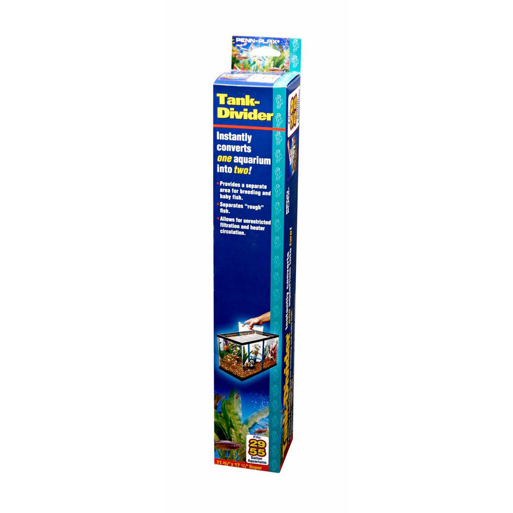 Penn Plax, Penn-Plax Tank Divider, 29/59 Gallons, 11.37 X 17.5 Inches, Super / Clear/Blue