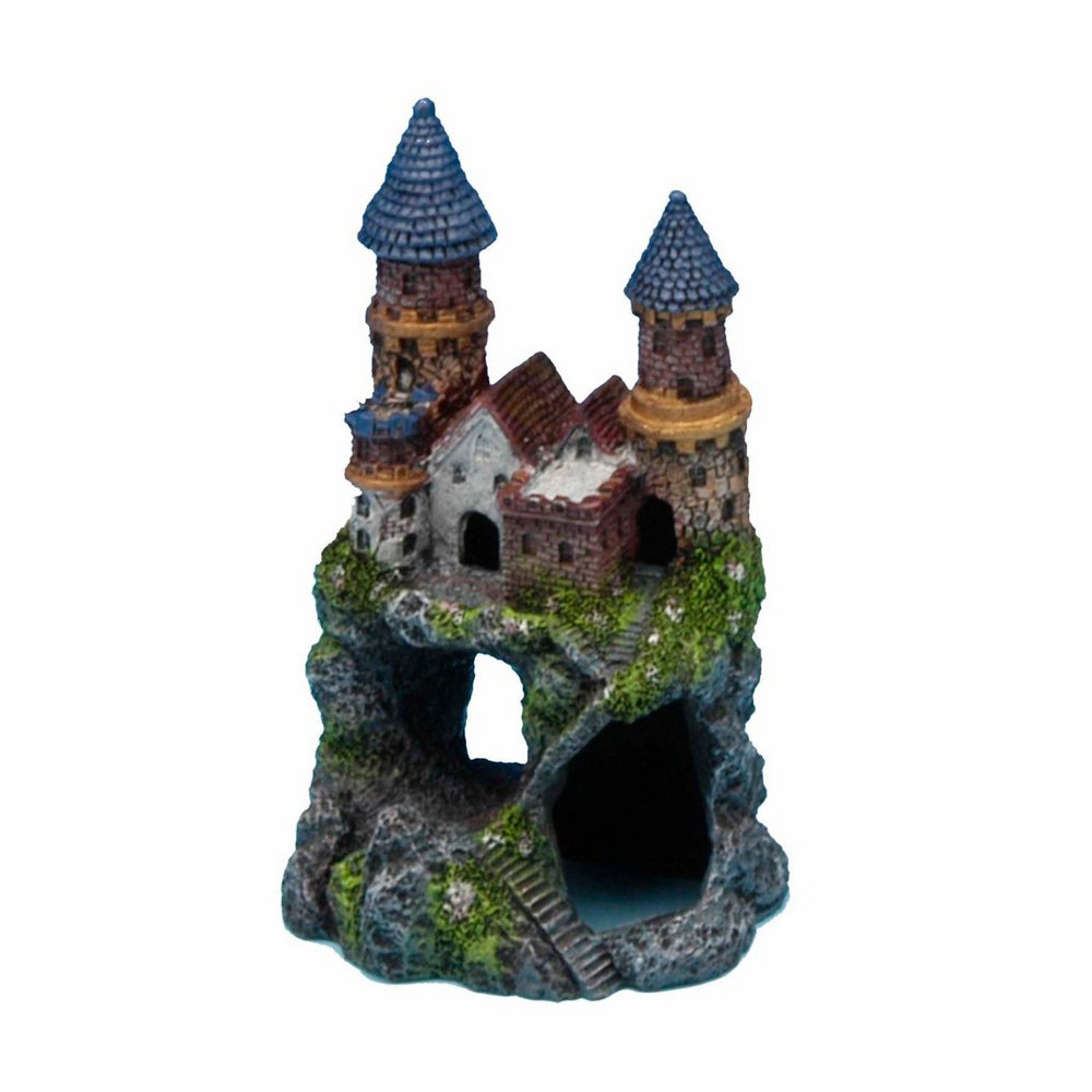Penn Plax, Penn-Plax Enchanted Castle Aquarium Ornament, 1 Each / 5 Inches, Small / Multi-Color