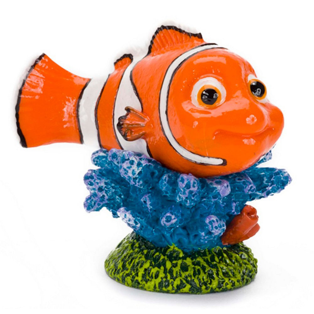 Disney, Disney Nemo On Coral Aquarium Statue, 1 Each / Mini / Blue, Green, Orange