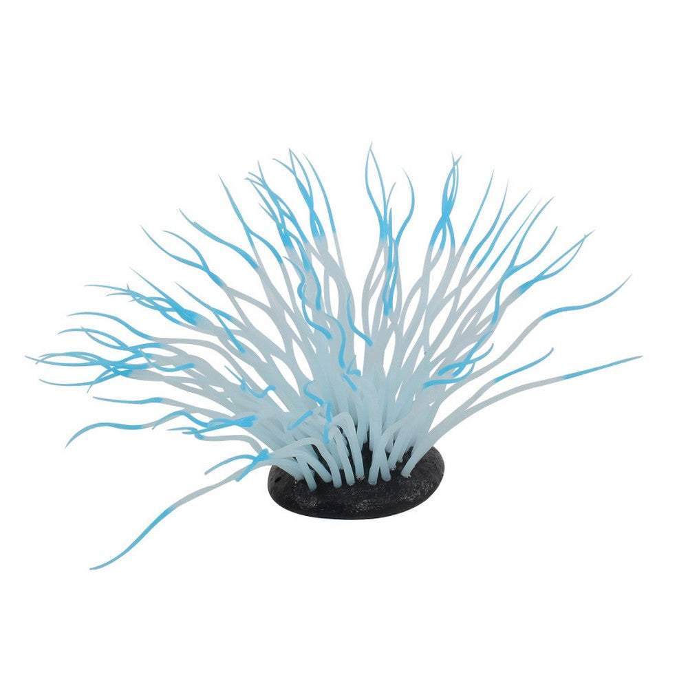 Penn-Plax Aqua-Plants Artificial Soft Silicone Sea Anemone Aquarium Plant Blue,  One Size by Penn Plax