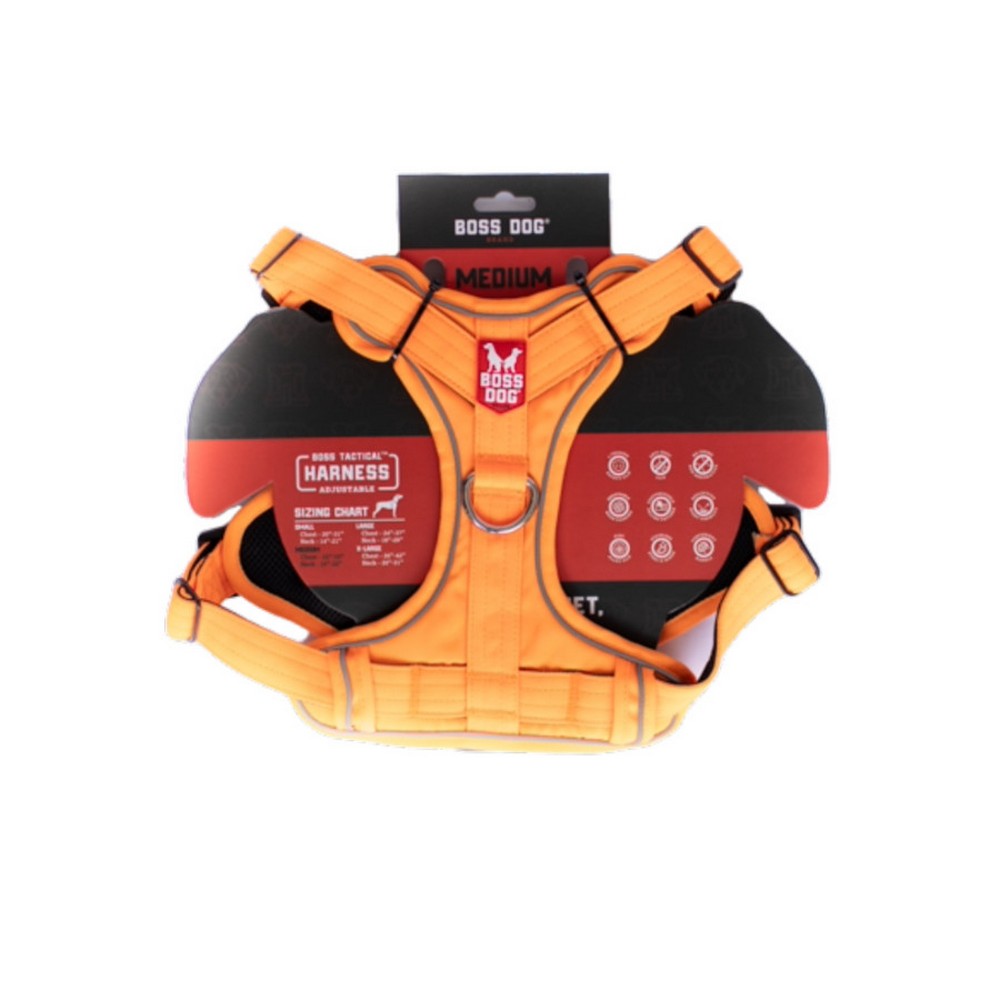 Boss Dog, Boss Dog Tactical Dog Harness, Hunter Orange,  Medium