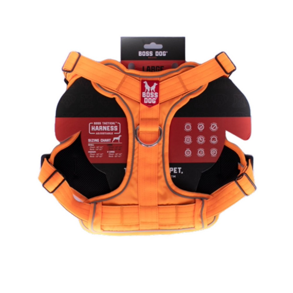 Boss Dog, Boss Dog Tactical Dog Harness, Hunter Orange,  Large