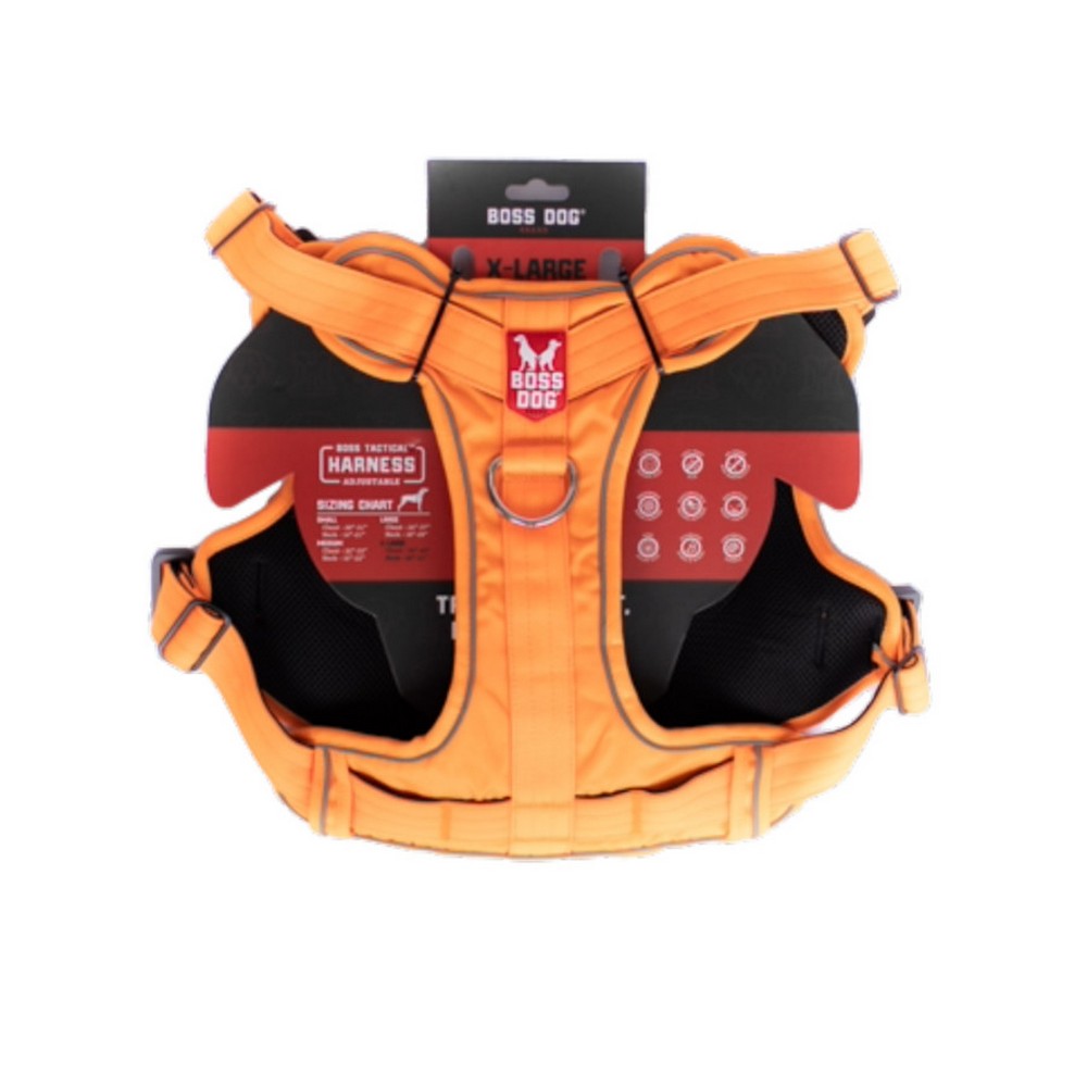 Boss Dog, Boss Dog Tactical Dog Harness, Hunter Orange,  ExtraLarge
