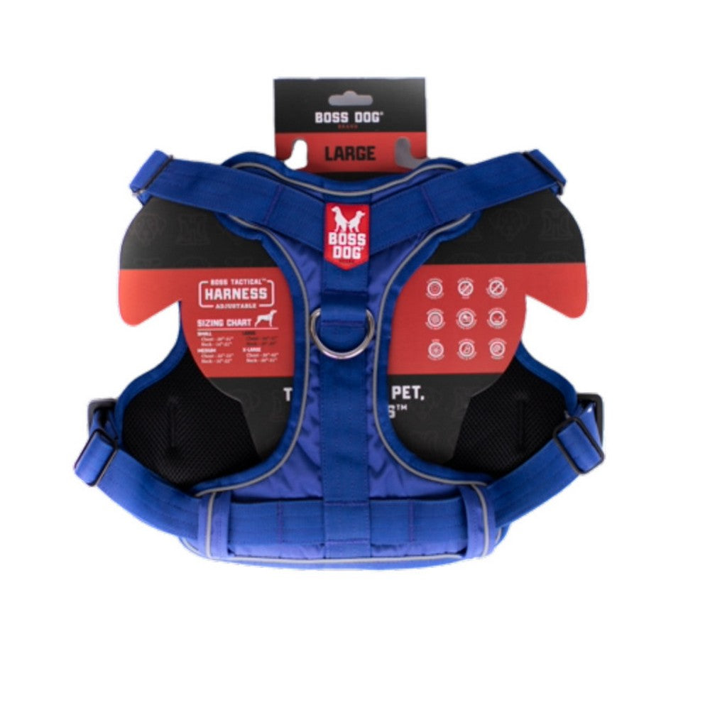 Boss Dog, Boss Dog Tactical Dog Harness, Blue,  Large