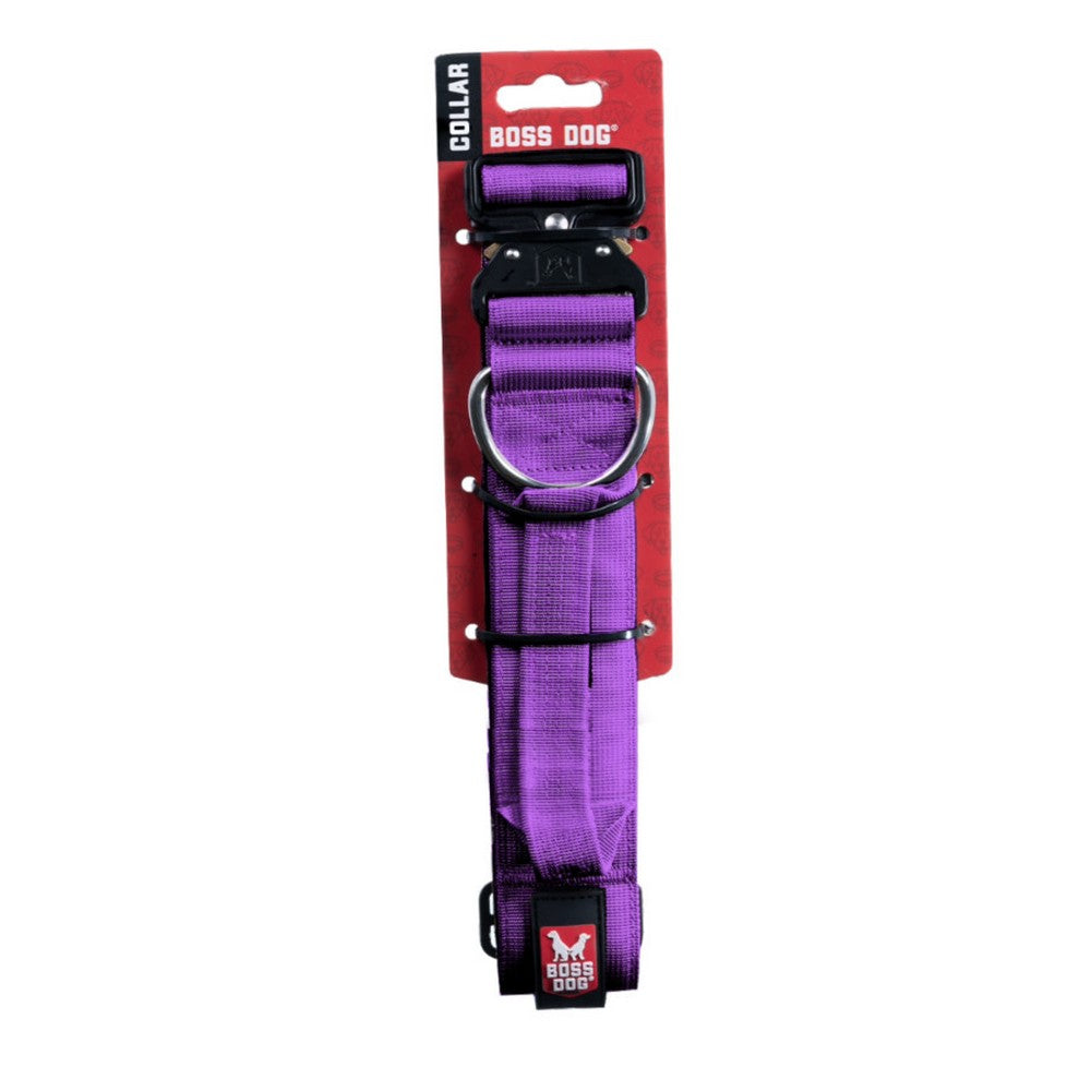 Boss Dog, Boss Dog Tactical Adjustable Dog Collar, Purple,  ExtraLarge, 20-28In