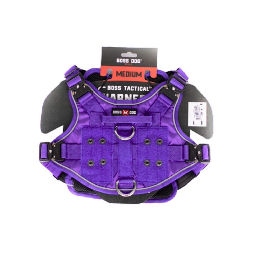Boss Dog, Boss Dog Tactical Dog Harness, Purple,  Medium