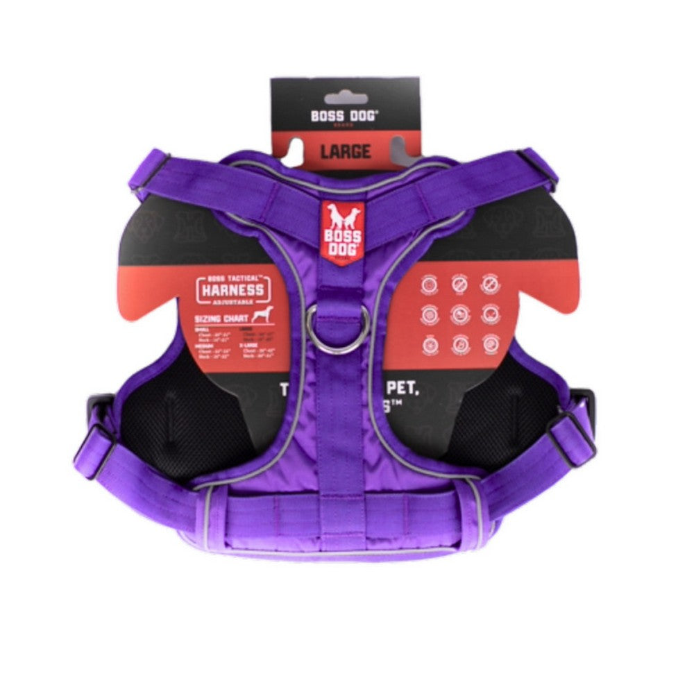 Boss Dog, Boss Dog Tactical Dog Harness, Purple,  Large