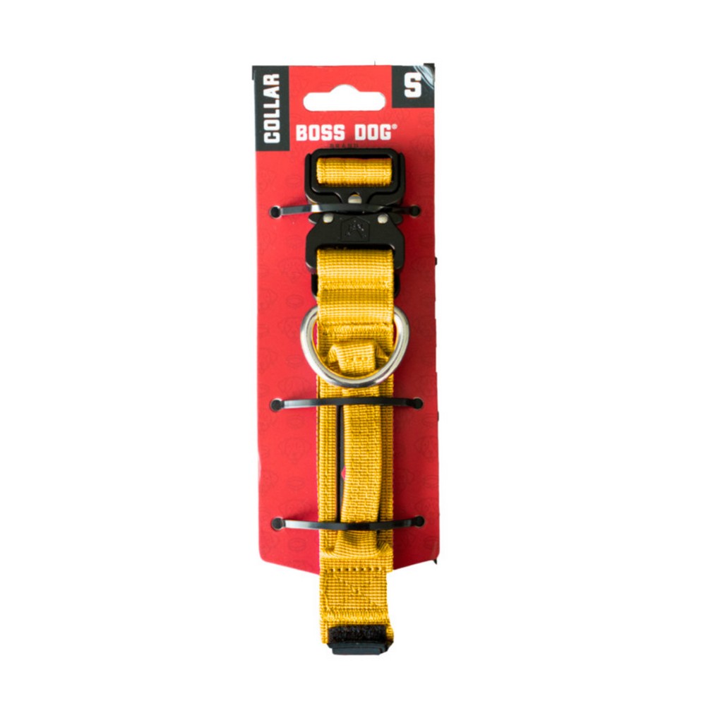 Boss Dog, Boss Dog Tactical Adjustable Dog Collar, Yellow,  1 Each / Small