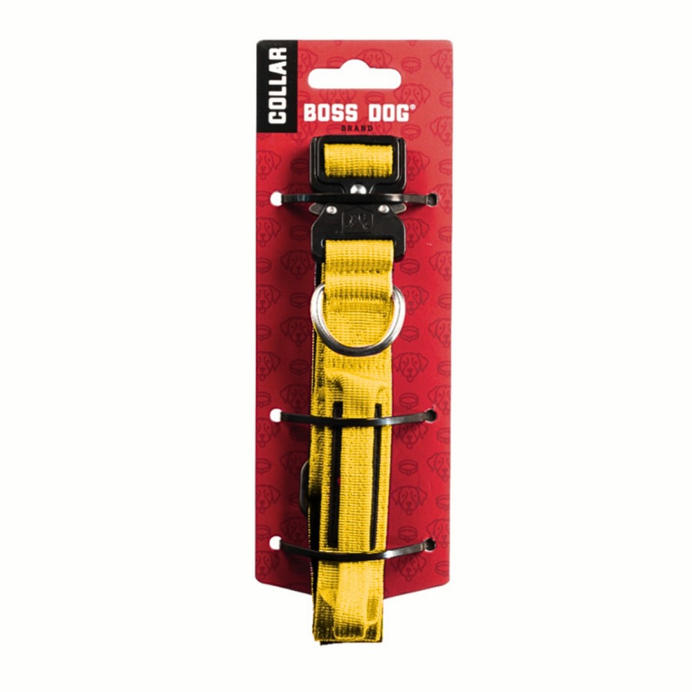 Boss Dog, Boss Dog Tactical Adjustable Dog Collar, Yellow,  Large