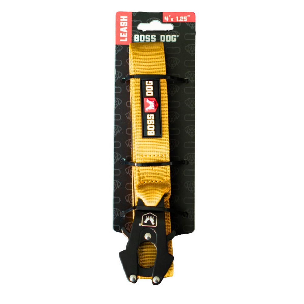 Boss Dog, Boss Dog Tactical Dog Leash, Yellow,  4 Feet