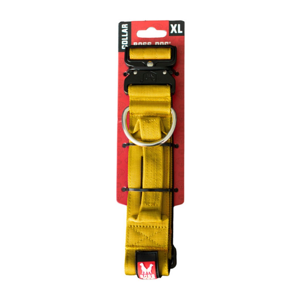 Boss Dog, Boss Dog Tactical Adjustable Dog Collar, Yellow,  ExtraLarge
