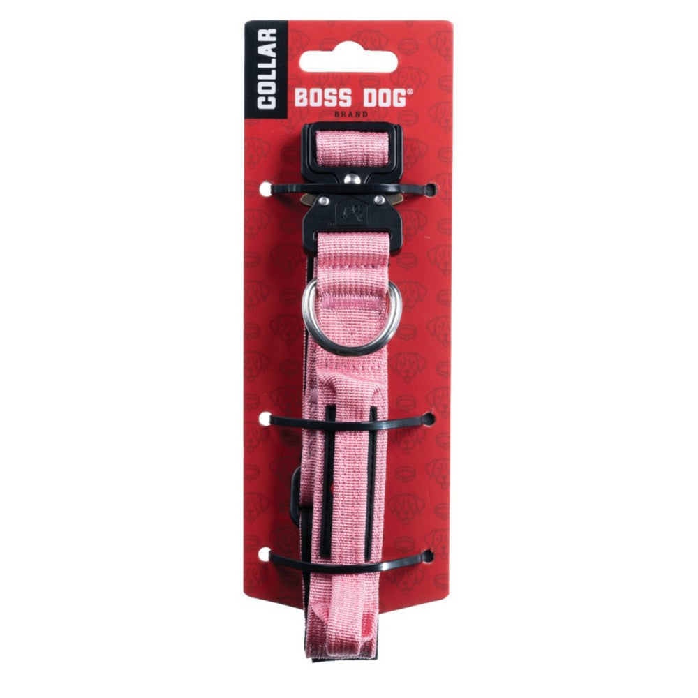 Boss Dog, Boss Dog Tactical Adjustable Dog Collar, Pink,  Small, 13-16Inches