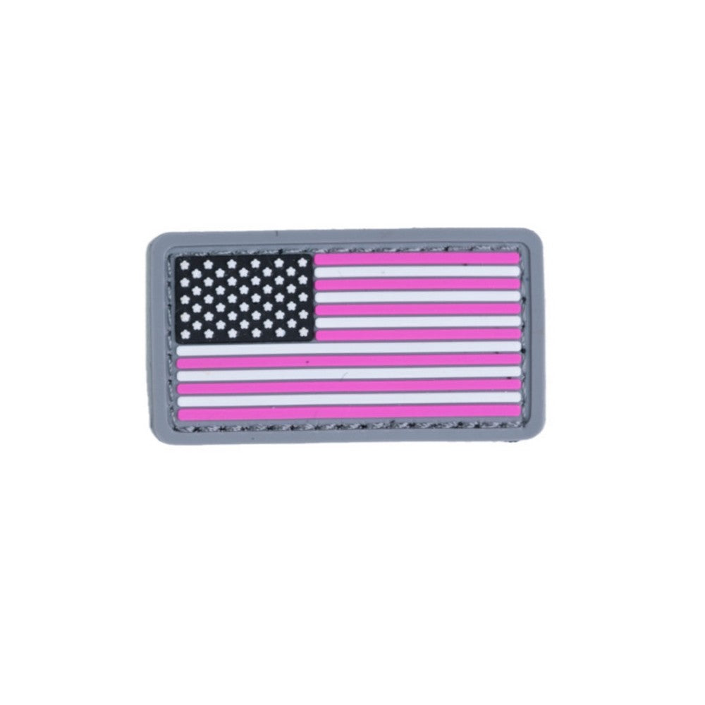 Boss Dog, Boss Dog Tactical Collar Patch, Pink USA Flag,  One Size