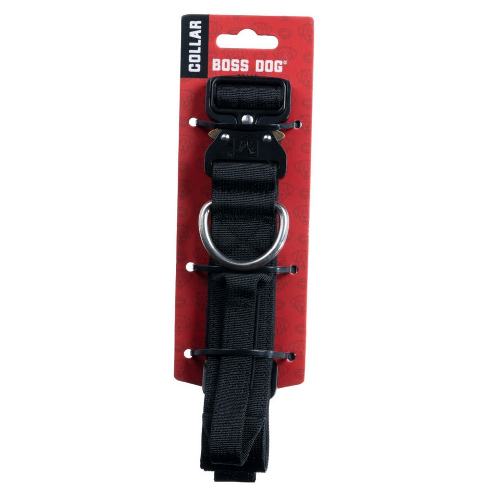 Boss Dog Tactical Adjustable Dog Collar Black,  Large, 17-22Inches by Boss Dog