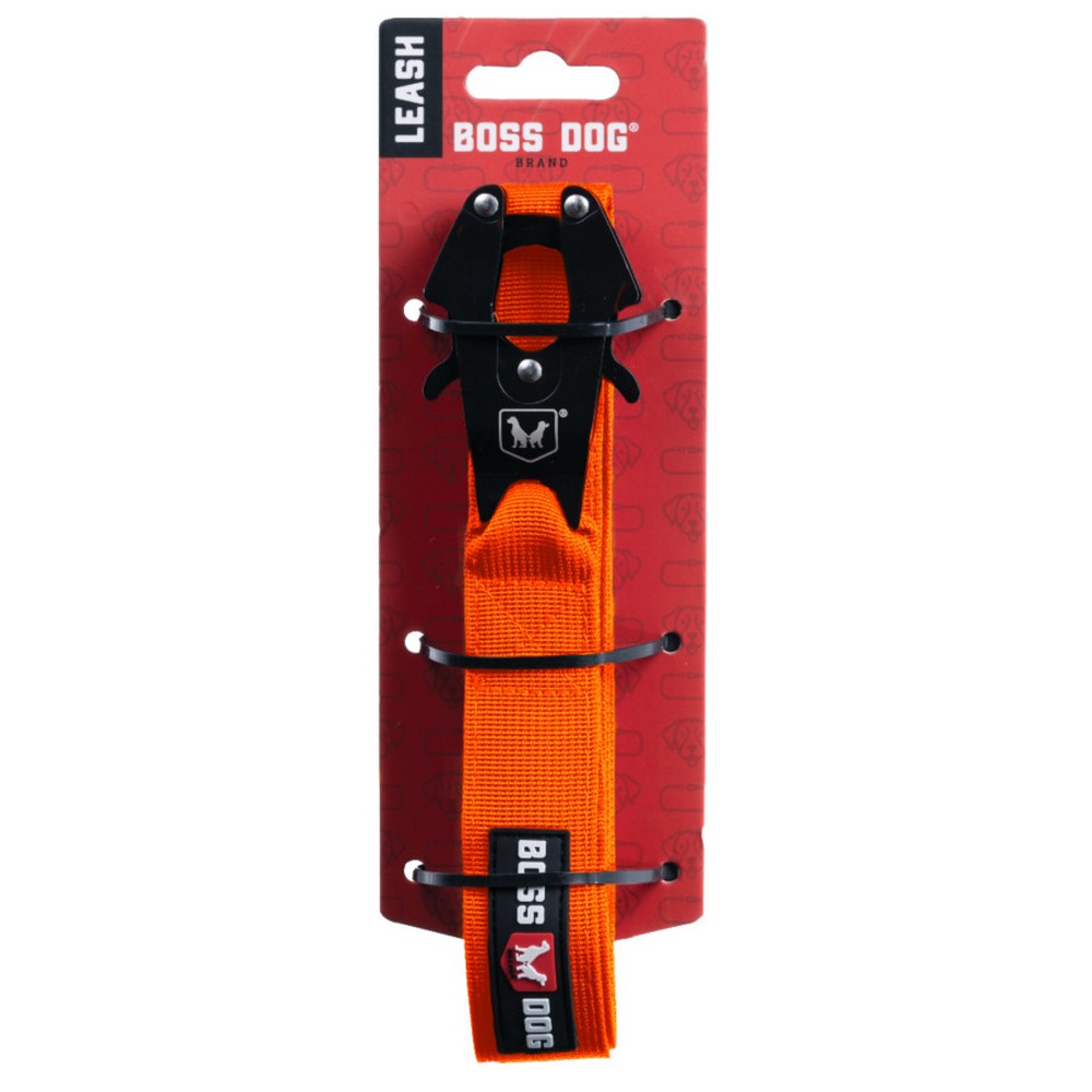 Boss Dog, Boss Dog Tactical Dog Leash, Hunter Orange,  4 Feet