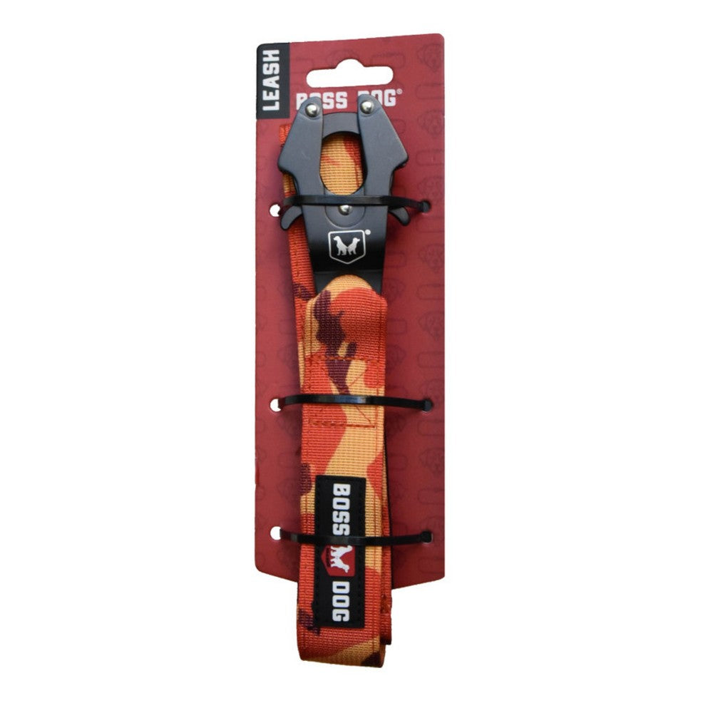 Boss Dog, Boss Dog Tactical Dog Leash, Orange Camo,  4 Feet