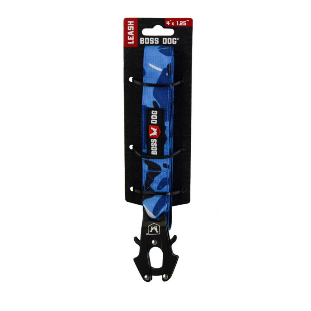 Boss Dog, Boss Dog Tactical Dog Leash, Blue Camo,  4 Feet
