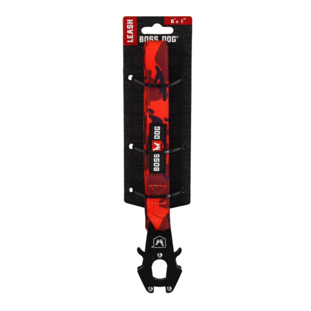 Boss Dog, Boss Dog Tactical Dog Leash, Red Camo,  6 Feet