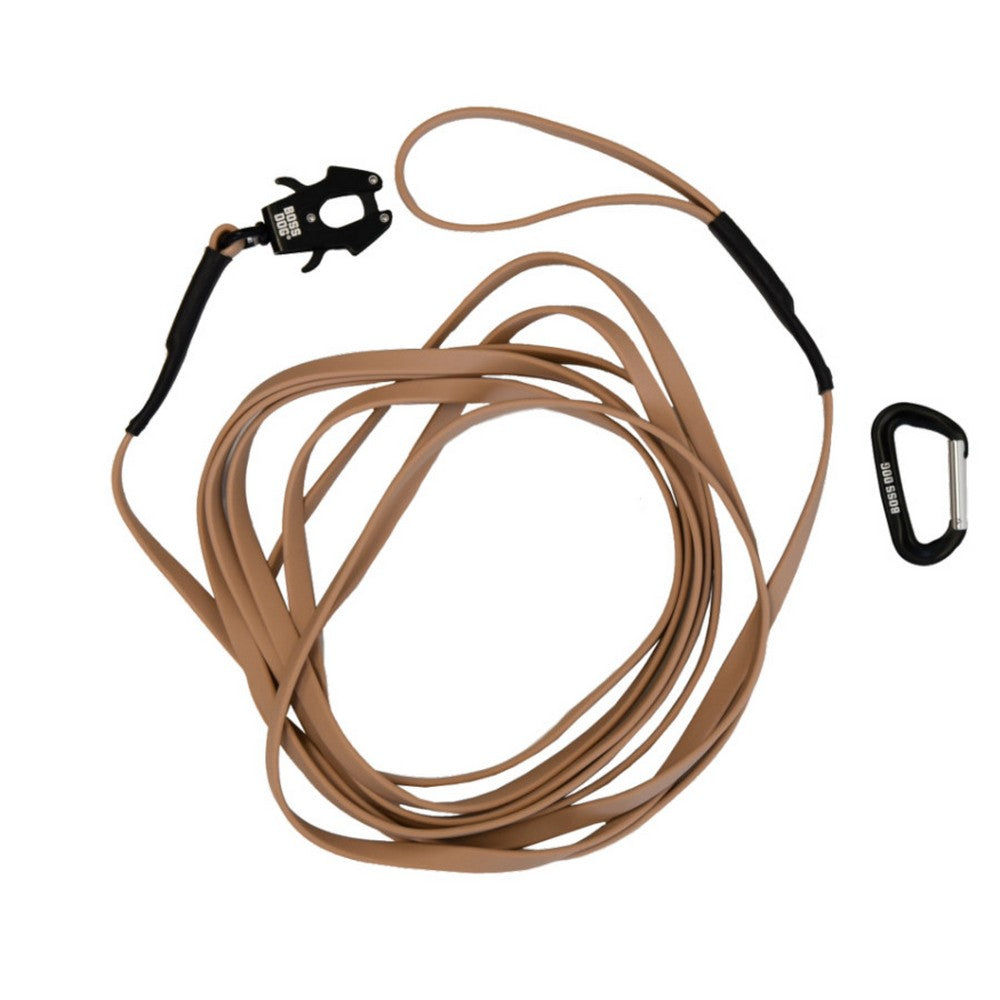 Boss Dog, Boss Dog Tactical TPU Tracking Dog Leash, Tan,  20 Feet