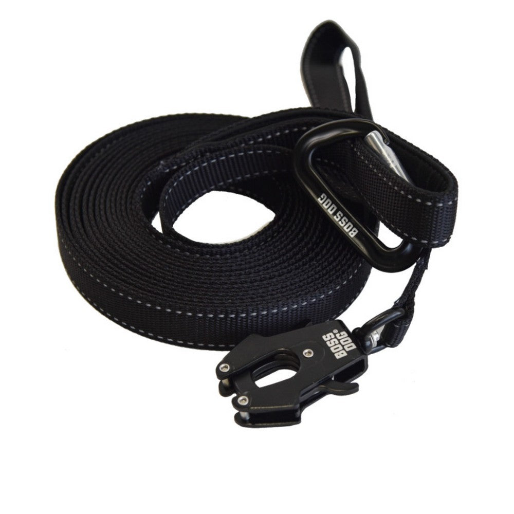 Boss Dog, Boss Dog Tactical Nylon Tracking Dog Leash, Black,  20 Feet