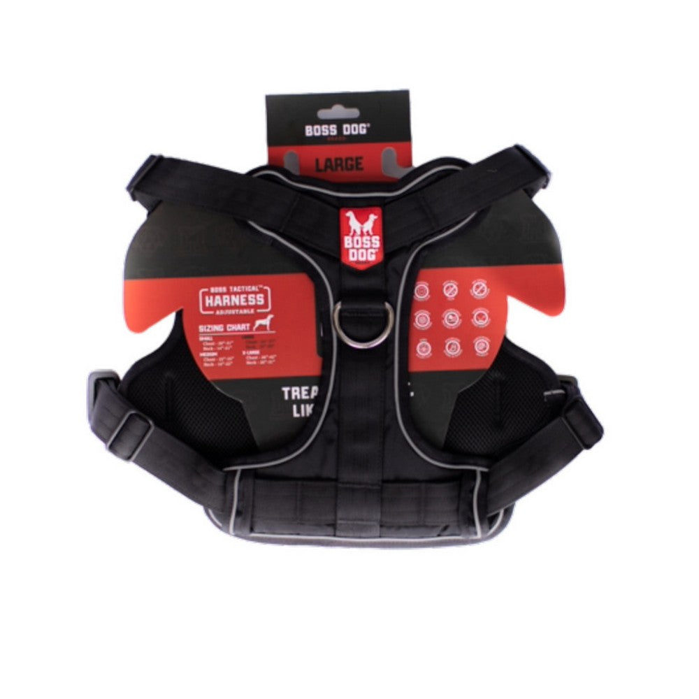 Boss Dog, Boss Dog Tactical Dog Harness, Black,  Large
