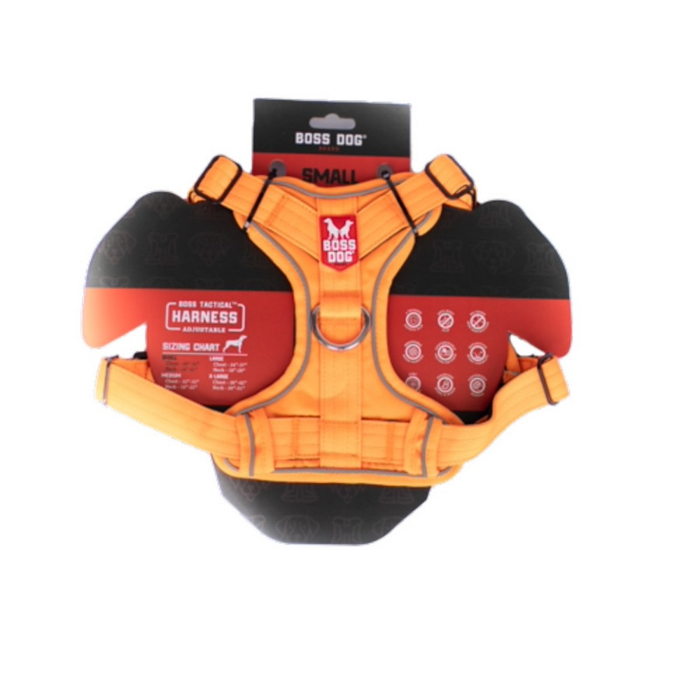 Boss Dog, Boss Dog Tactical Dog Harness, Hunter Orange,  1 Each / Small