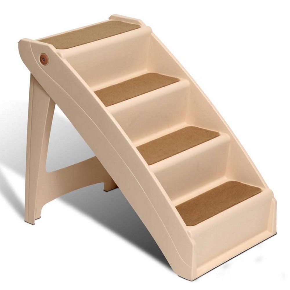 Solvit Products CozyUp Folding Pet Steps Tan,  25 Inches, ExtraLarge by Solvit Products