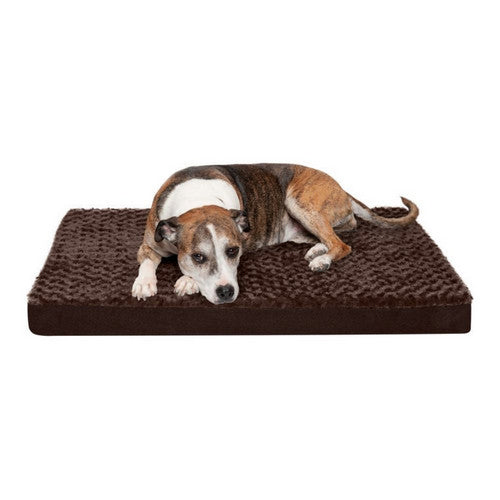 Fur Haven Pet Products, Fur Haven Pet Products Ultra Plush Deluxe Orthopedic Pet Cushion, Chocolate,  Large