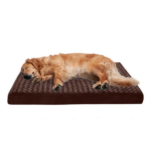 Fur Haven Pet Products, Fur Haven Pet Products Ultra Plush Deluxe Orthopedic Pet Cushion, Chocolate,  Jumbo