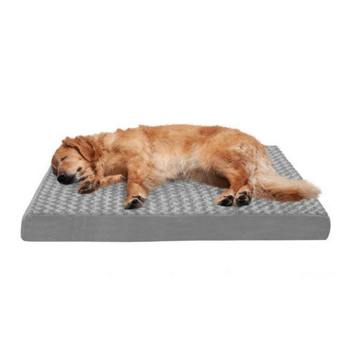 Fur Haven Pet Products, Fur Haven Pet Products Ultra Plush Deluxe Orthopedic Pet Cushion, Gray,  Jumbo