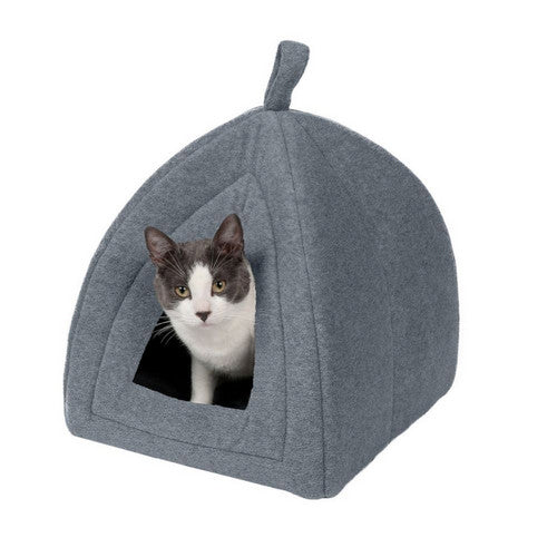 Fur Haven Pet Products, Fur Haven Pet Products Fleece Pet Tent, 1 Each / 13 Inches X 13 Inches, Heather Gray