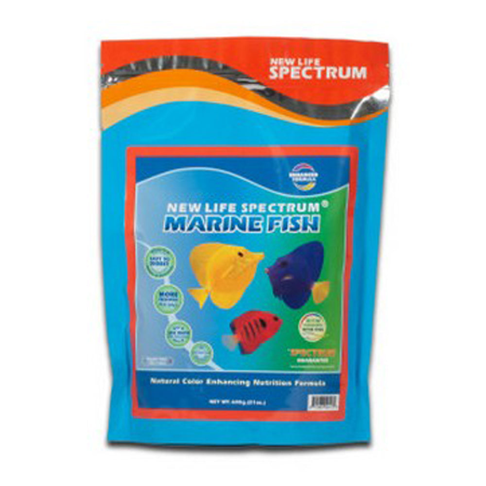 New Life Spectrum, New Life Spectrum Color Enhancing Marine Fish Food, 1 Each, 1 Mm, 600 Grams / Regular