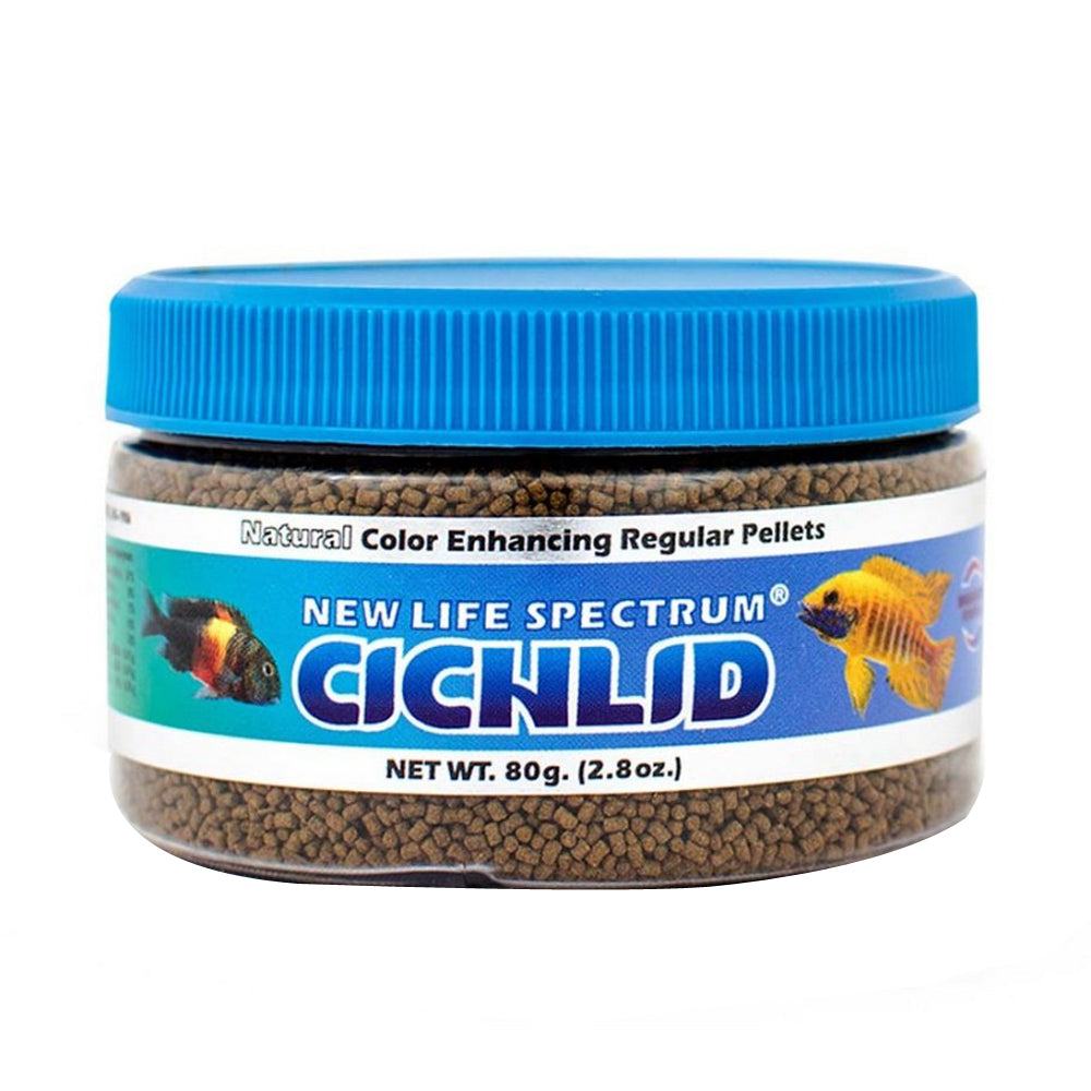 New Life Spectrum, New Life Spectrum Cichlid Sinking Pellets Fish Food, 2.8 Ounces, Regular