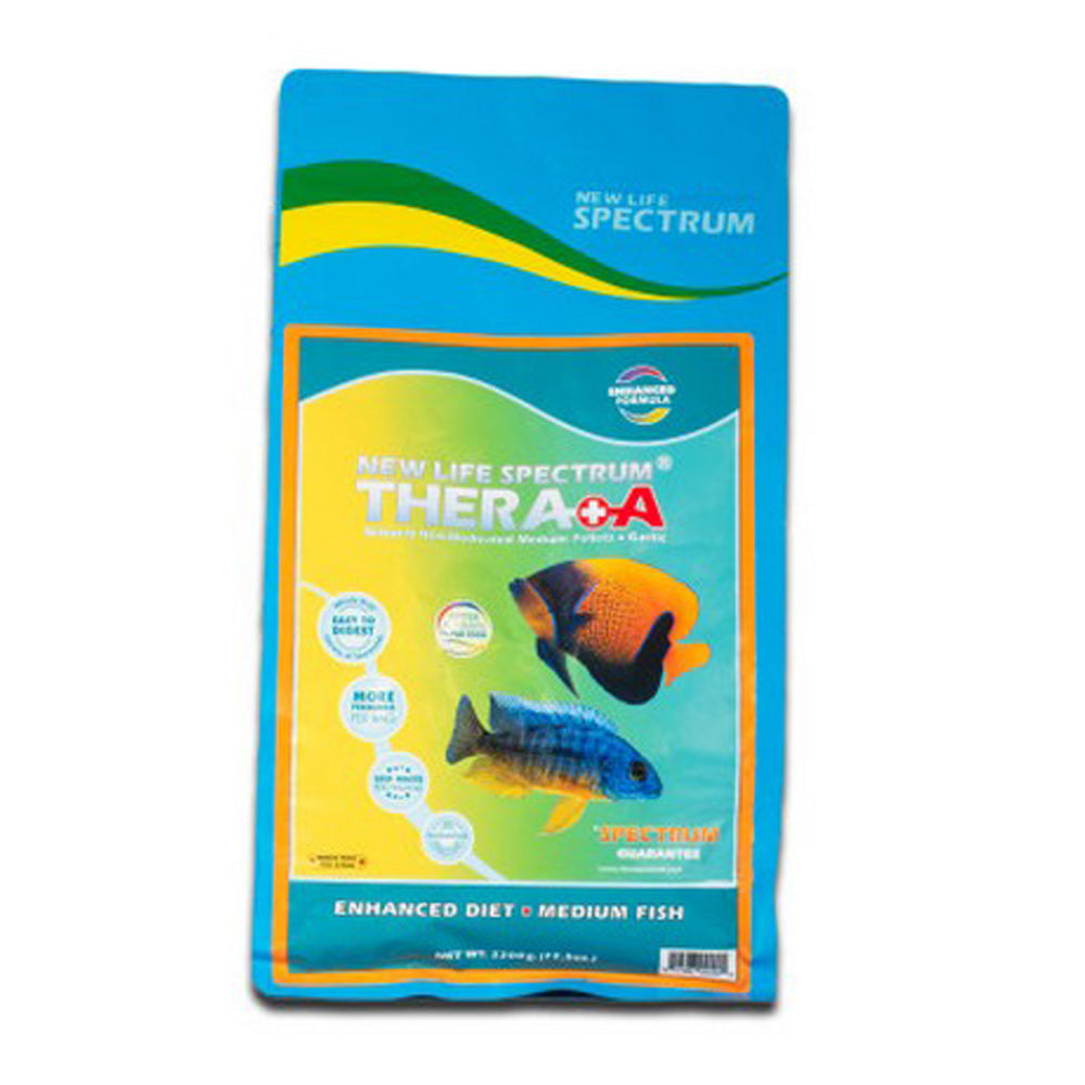 New Life Spectrum, New Life Spectrum Thera+A Color Enhancing Fish Food, 2200G,  2 Millimeters, Medium